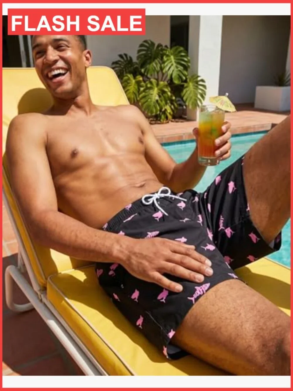 Men's Swim Trunks with Compression Liner, 5